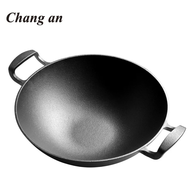 Master Your Cooking with the Lightweight Cast Iron Wok, Cast Iron Wok Electric Stove