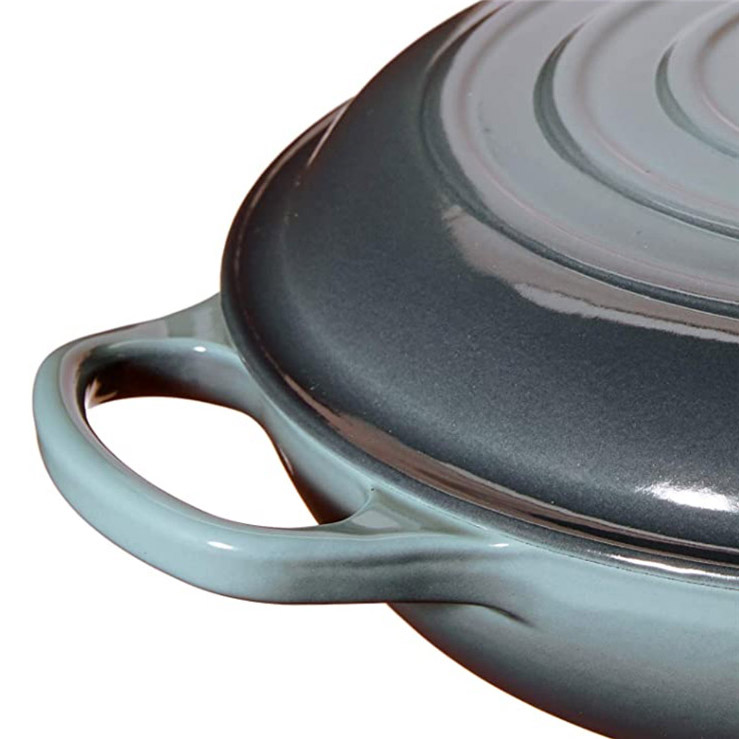 Covered Round Dutch Oven Enameled Cast Iron